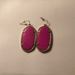 Kendra Scott Hot pink earrings